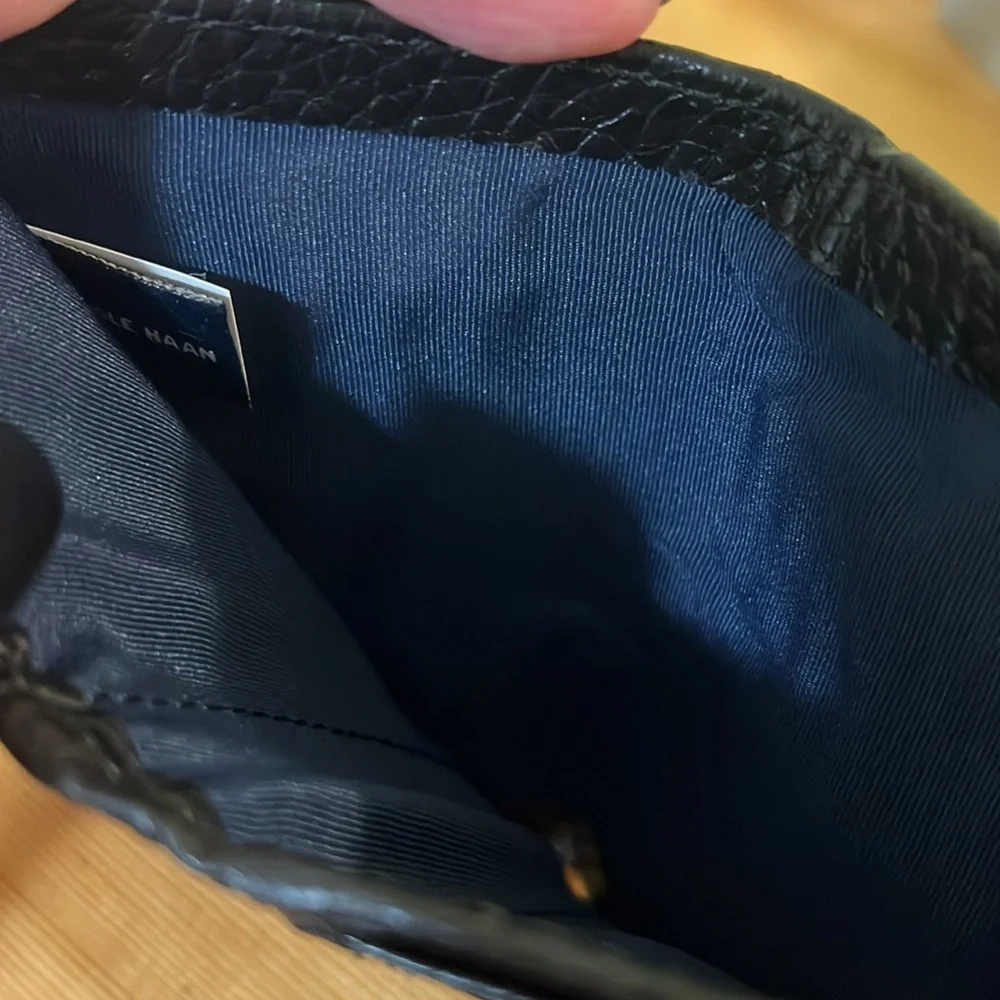 NWT Cole Haan Black Trifold Wallet